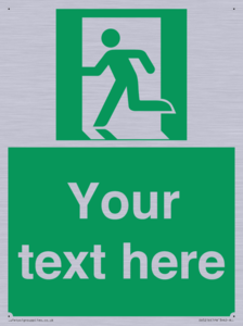 Custom Emergency Exit Left Sign